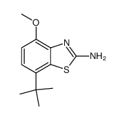 7-tert-butyl-4-methoxy-benzothiazol-2-ylamine结构式