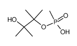 Methyl-phosphonic acid mono-(2-hydroxy-1,1,2-trimethyl-propyl) ester结构式