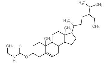 Stigmast-5-en-3-ol,ethylcarbamothioate, (3b)- (9CI) structure