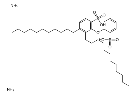 diazanium,3,4-didodecyl-2-(2-sulfonatophenoxy)benzenesulfonate结构式