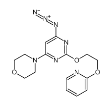 4-[6-azido-2-(2-pyridin-2-yloxyethoxy)pyrimidin-4-yl]morpholine结构式