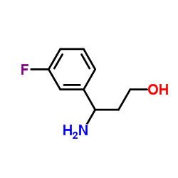 3-(3-氟苯基)-dl-beta-丙氨醇结构式