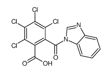 2-(1H-benzimidazol-1-ylcarbonyl)-3,4,5,6-tetrachlorobenzoic acid结构式