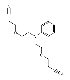 3,3'-[(phenylimino)bis(ethane-2,1-diyloxy)]bispropiononitrile结构式
