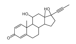 11β,17β-dihydroxy-21-methyl-17α-pregna-1,4-dien-20-yn-3-one Structure