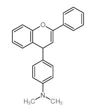 N,N-dimethyl-4-(2-phenyl-4H-chromen-4-yl)aniline结构式