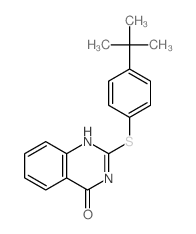4(3H)-Quinazolinone,2-[[4-(1,1-dimethylethyl)phenyl]thio]-结构式
