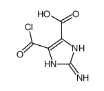 1H-Imidazole-4-carboxylicacid,2-amino-5-(chlorocarbonyl)-(9CI) structure