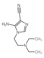 1H-Imidazole-4-carbonitrile,5-amino-1-[2-(diethylamino)ethyl]- structure