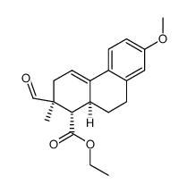 ethyl (1S,2S,10aS)-2-formyl-7-methoxy-2-methyl-1,2,3,9,10,10a-hexahydrophenanthrene-1-carboxylate结构式