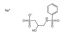2-Hydroxy-3-[(phenylsulfonyl)amino]-1-propanesulfonic acid sodium salt结构式