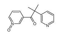 2-methyl-1-(1-oxidopyridin-1-ium-3-yl)-2-pyridin-3-ylpropan-1-one Structure