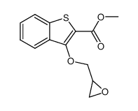 2,3-Epoxy-1-(3-(2-methoxycarbonyl)benzo(b)thiophene)propane结构式