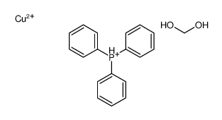 copper,methanediol,triphenylphosphanium Structure