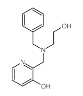 3-Pyridinol,2-[[(2-hydroxyethyl)(phenylmethyl)amino]methyl]- Structure