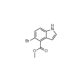 Methyl5-bromo-1H-indole-4-carboxylate Structure