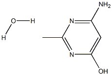 4-Amino-6-hydroxy-2-methylpyrimidine Hydrate Structure