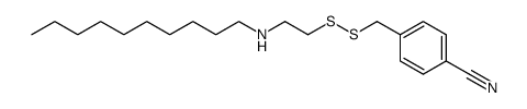 [4-Cyan-benzyl]-[2-decylamino-aethyl]-disulfid结构式