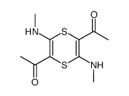 1,1'-(3,6-bis(methylamino)-1,4-dithiine-2,5-diyl)bis(ethan-1-one)结构式