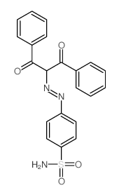 4-(1,3-dioxo-1,3-diphenyl-propan-2-yl)diazenylbenzenesulfonamide结构式