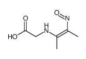 2-(3-nitrosobut-2-en-2-ylamino)acetic acid结构式