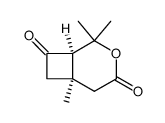 (1R,6R)-(+)-2,2,6-trimethyl-3-oxabicyclo[4.2.0]octane-4,8-dione Structure