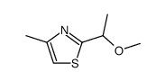 Thiazole,2-(1-methoxyethyl)-4-methyl- structure