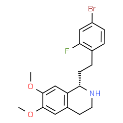 1-[2-(4-BROMO-2-FLUORO-PHENYL)-ETHYL]-6,7-DIMETHOXY-1,2,3,4-TETRAHYDRO-ISOQUINOLINE Structure