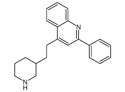 2-phenyl-4-(2-piperidin-3-ylethyl)quinoline结构式
