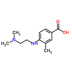 Benzoic acid, 4-[[2-(dimethylamino)ethyl]amino]-3-methyl- (9CI) structure