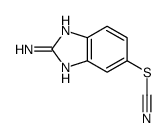 Thiocyanic acid, 2-amino-1H-benzimidazol-5-yl ester (9CI)结构式