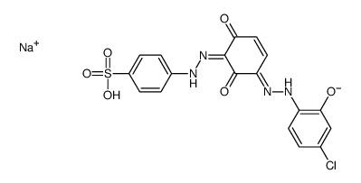 sodium 4-[[3-[(4-chloro-2-hydroxyphenyl)azo]-2,6-dihydroxyphenyl]azo]benzenesulphonate Structure