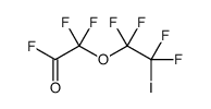 2,2-difluoro-2-(1,1,2,2-tetrafluoro-2-iodoethoxy)acetyl fluoride Structure