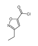 5-Isoxazolecarbonyl chloride, 3-ethyl- (9CI) structure