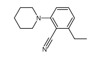 Benzonitrile, 2-ethyl-6-(1-piperidinyl)- (9CI) Structure