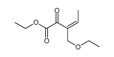ethyl 3-(ethoxymethyl)-2-oxopent-3-enoate结构式