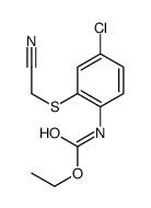 ethyl N-[4-chloro-2-(cyanomethylsulfanyl)phenyl]carbamate结构式