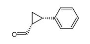 Cyclopropanecarboxaldehyde, 2-phenyl-, (1S,2S)- (9CI) Structure