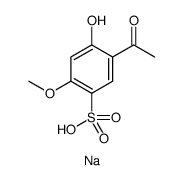 SODIUM PAEONOL SULFONATE Structure