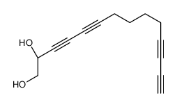 (2S)-tetradeca-3,5,11,13-tetrayne-1,2-diol结构式