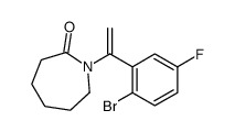 1-[1-(2-bromo-5-fluorophenyl)ethenyl]azepan-2-one结构式