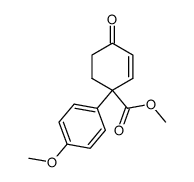 methyl 1-(4-methoxyphenyl)-4-oxo-2-cyclohexenecarboxylate Structure