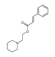 2-piperidinoethyl trans-cinnamate Structure