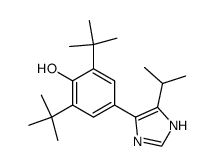 2,6-Di-tert-butyl-4-(5-isopropyl-1H-imidazol-4-yl)-phenol Structure