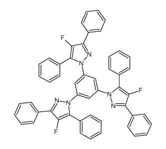 1-[3,5-bis(4-fluoro-3,5-diphenylpyrazol-1-yl)phenyl]-4-fluoro-3,5-diphenylpyrazole Structure