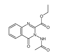 ethyl 3-(acetylamino)-4-oxo-3,4-dihydroquinazoline-2-carboxylate Structure