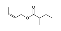 2-methylbut-2-enyl 2-methylbutyrate Structure