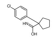 1-(4-CHLOROPHENYL)CYCLOPENTANECARBOXAMIDE结构式