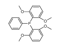 Bis-(2,6-dimethoxyphenyl)-phenyl-phosphin Structure