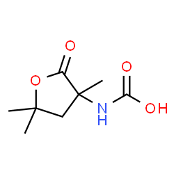 Valeric acid,-alpha--carboxyamino--gamma--hydroxy--alpha-,-gamma--dimethyl-,-gamma--lactone (4CI)结构式